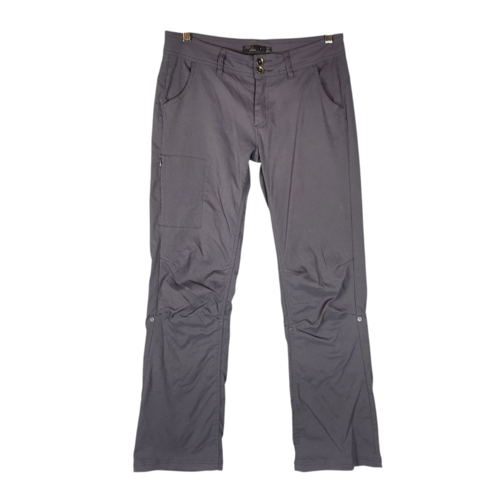 Prana Halle pants. Dark grey. Size 4 short. Can be rolled up to shorter length.
